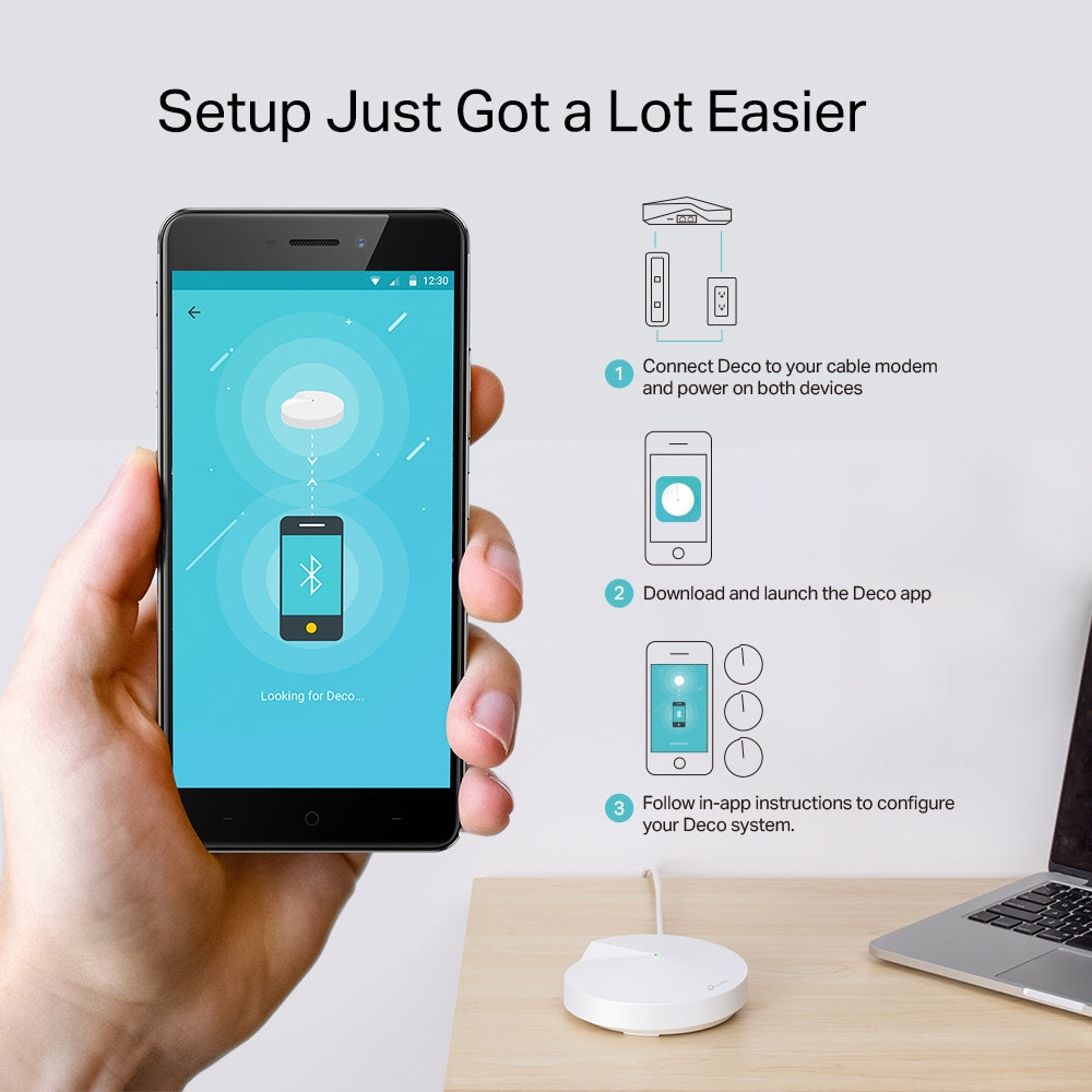 TP-Link Deco M5 AC1300 Whole Home Mesh Wi-Fi System TP-Link Deco M5 AC1300 Whole Home Mesh Wi-Fi System